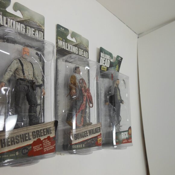 McFarlane Toys Walking Dead Hershel, Bungee Walker, Rick Action Figures Series 8 - Picture 7 of 13